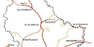 Lüksemburq dəmir yolu xəritəsi